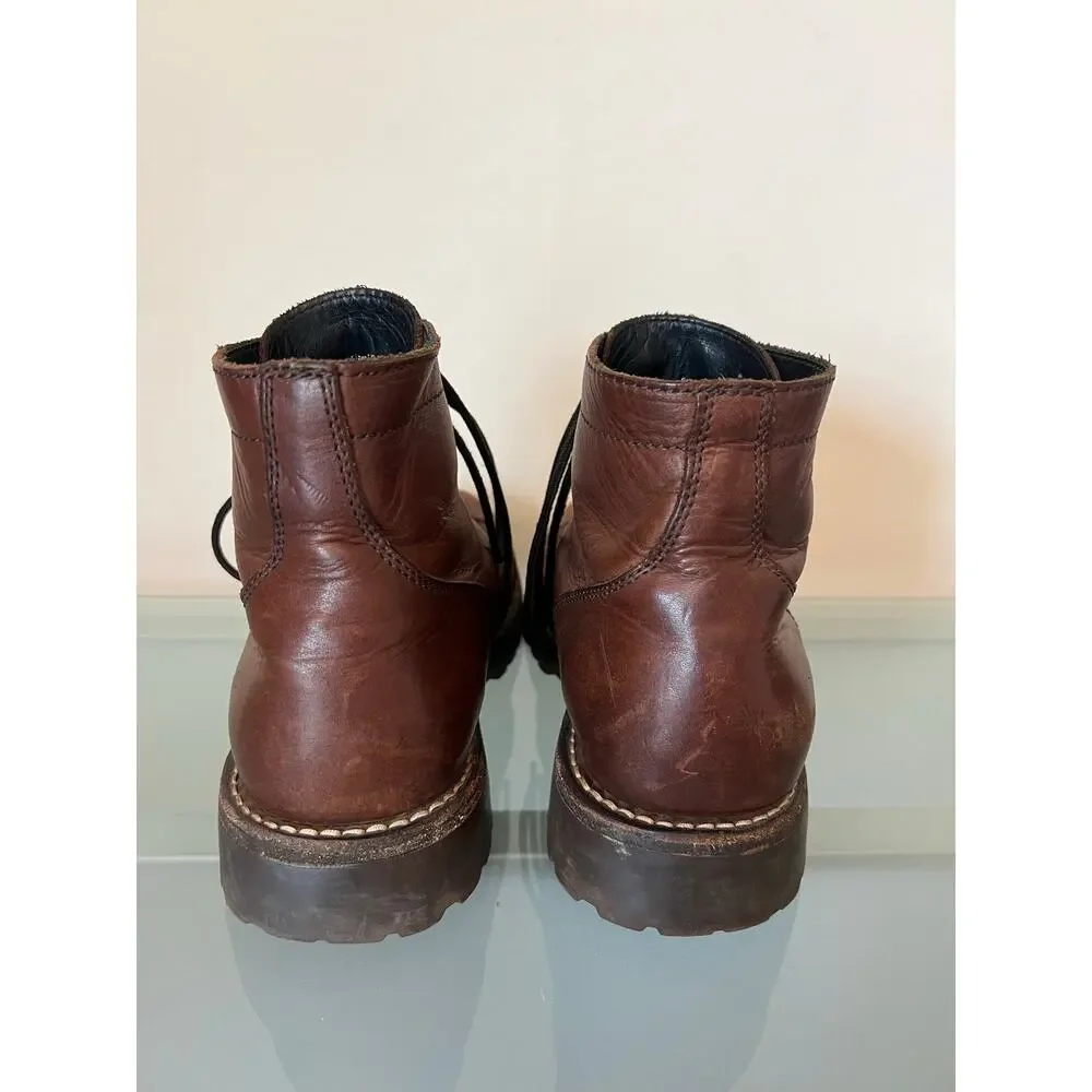 Thursday Boot Company men’s Everyday brown leather boots size 10 lace up shoes